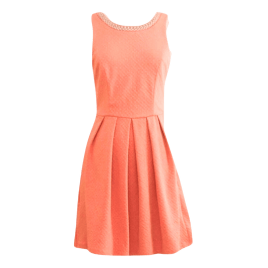Coral dress on a transparent background
