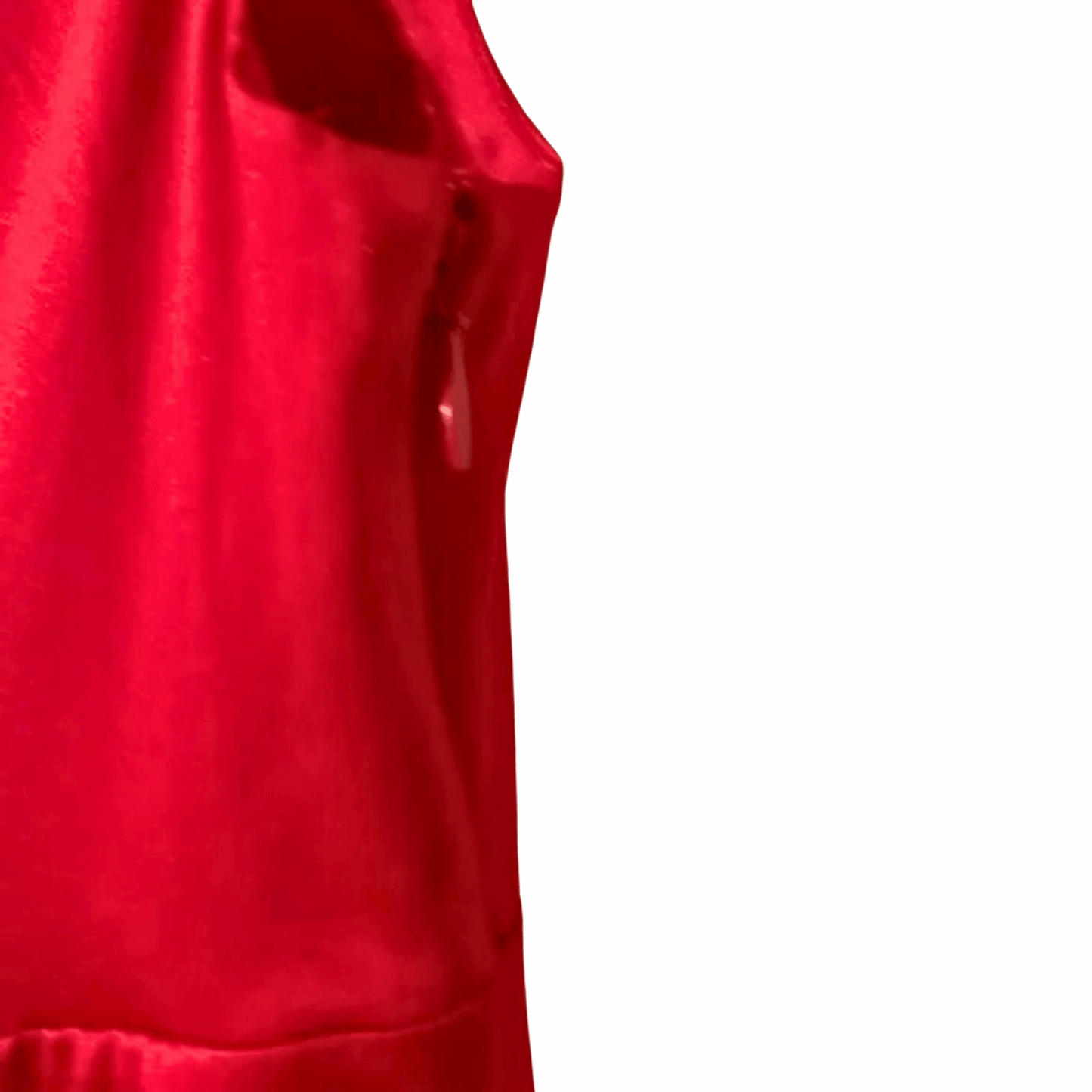 Red dress on a black background
