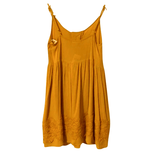 Yellow dress on a transparent background