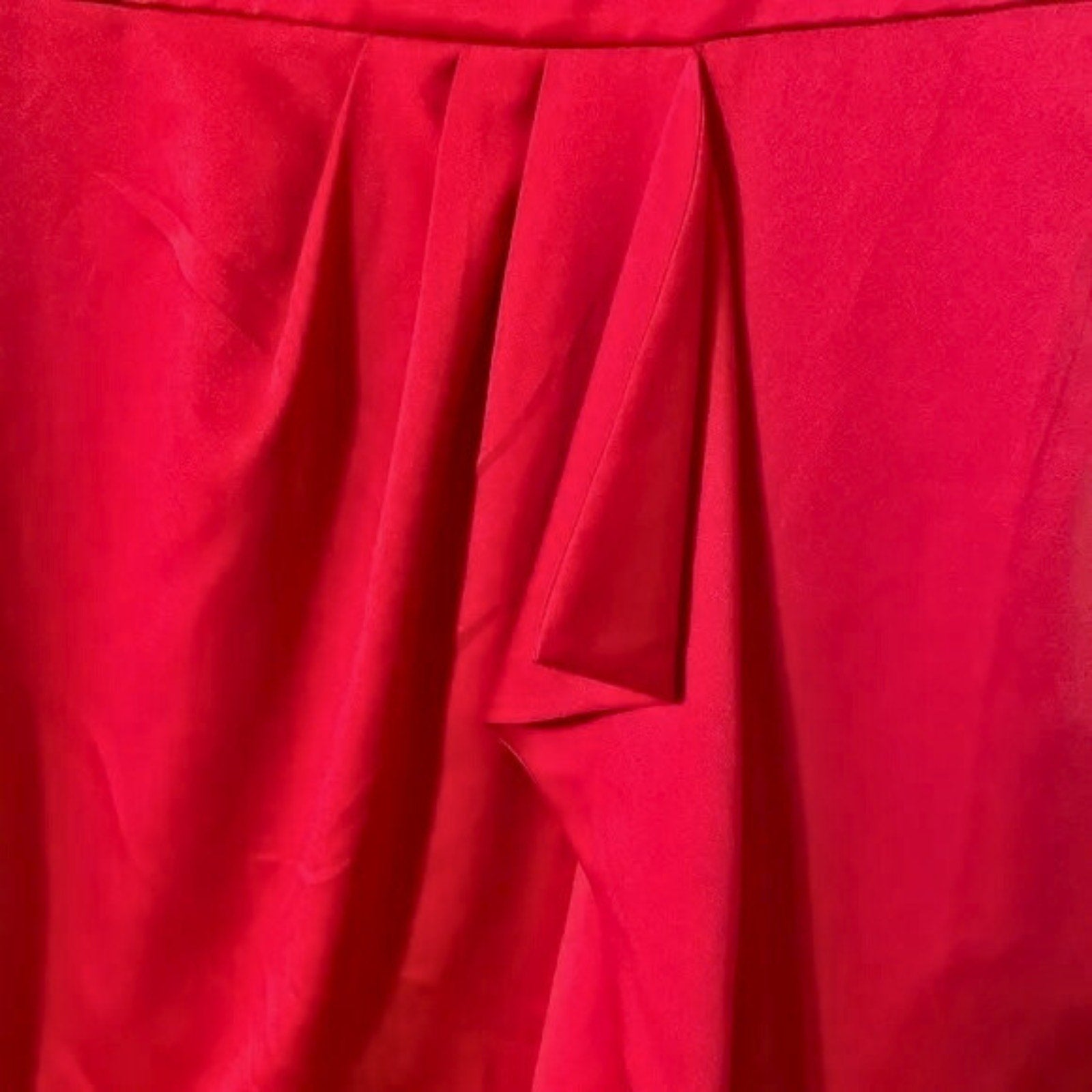 Close-up of red fabric with folds