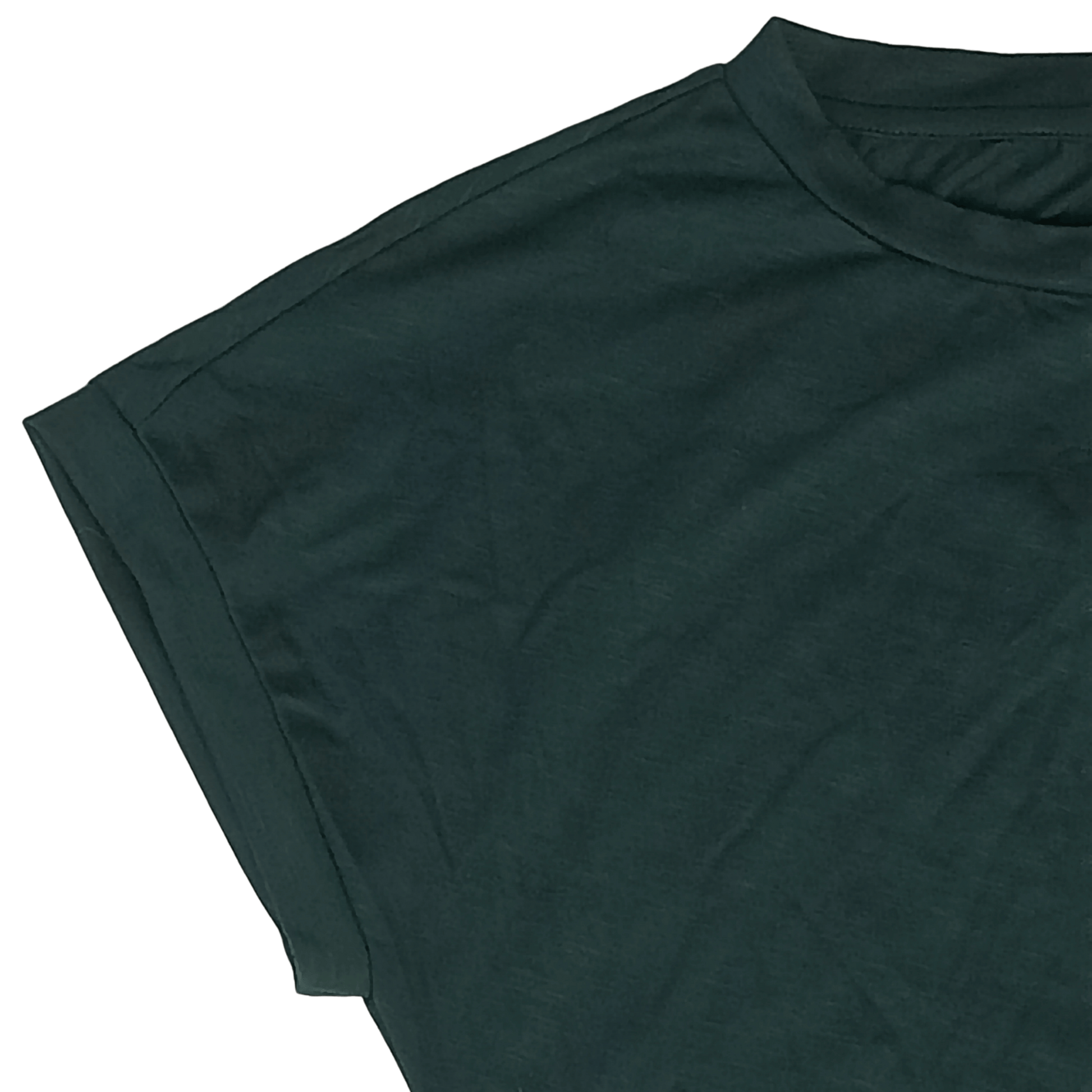 Dark green t-shirt on a transparent background