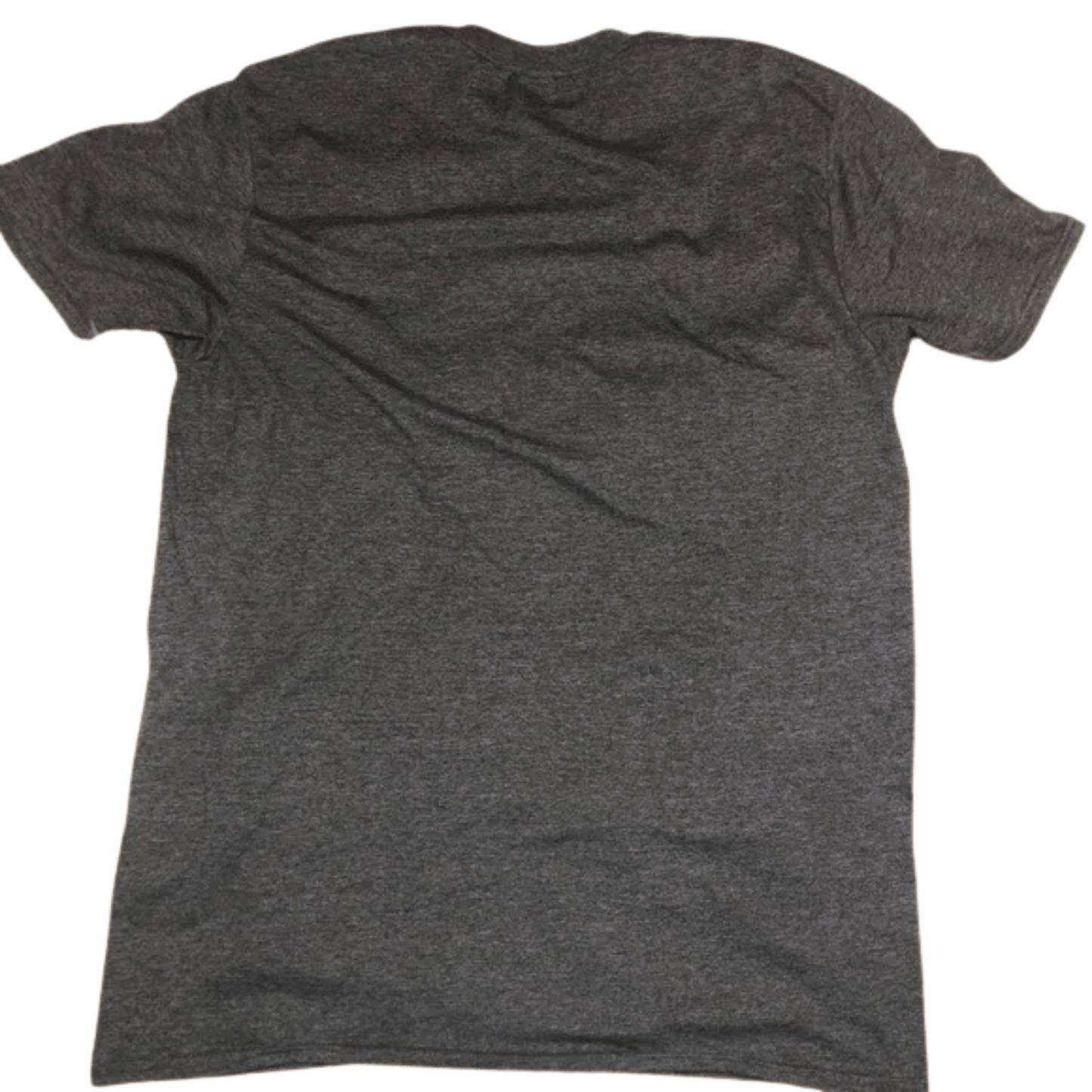 Gray t-shirt on a yellow background