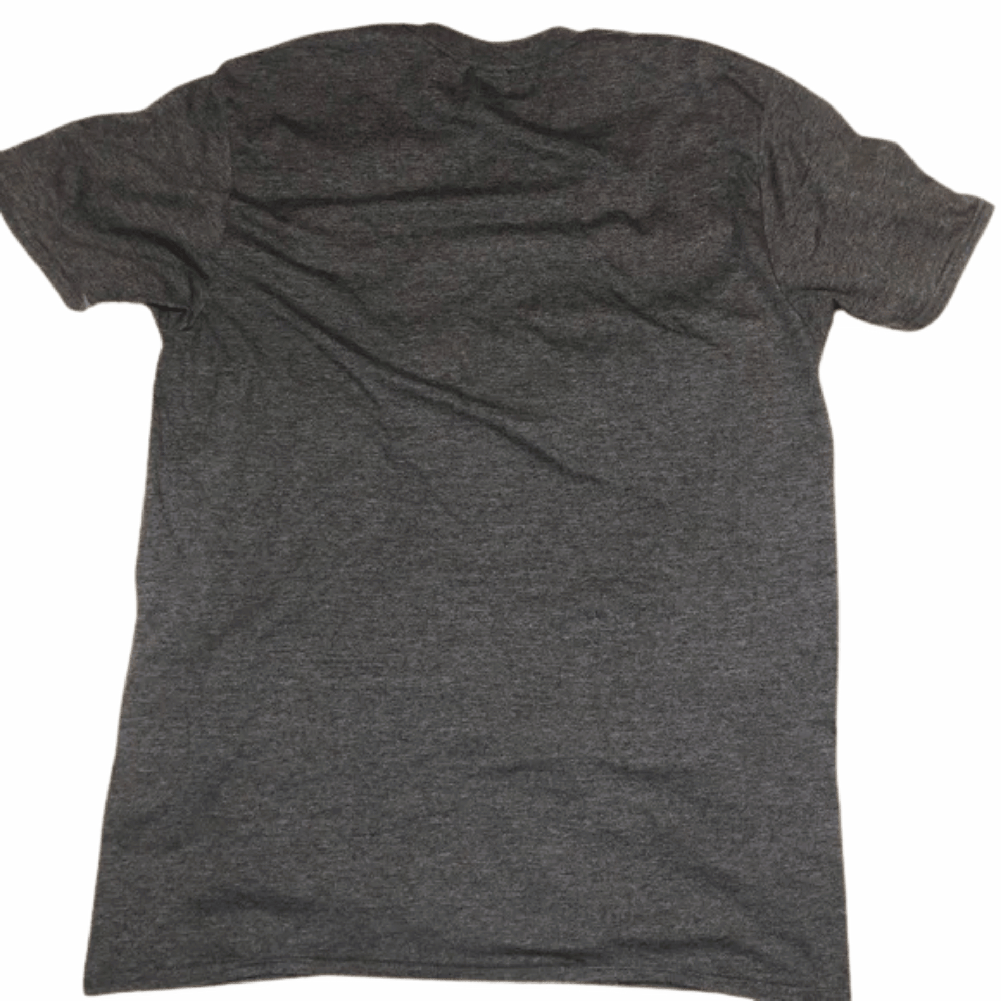 Gray t-shirt on a yellow background