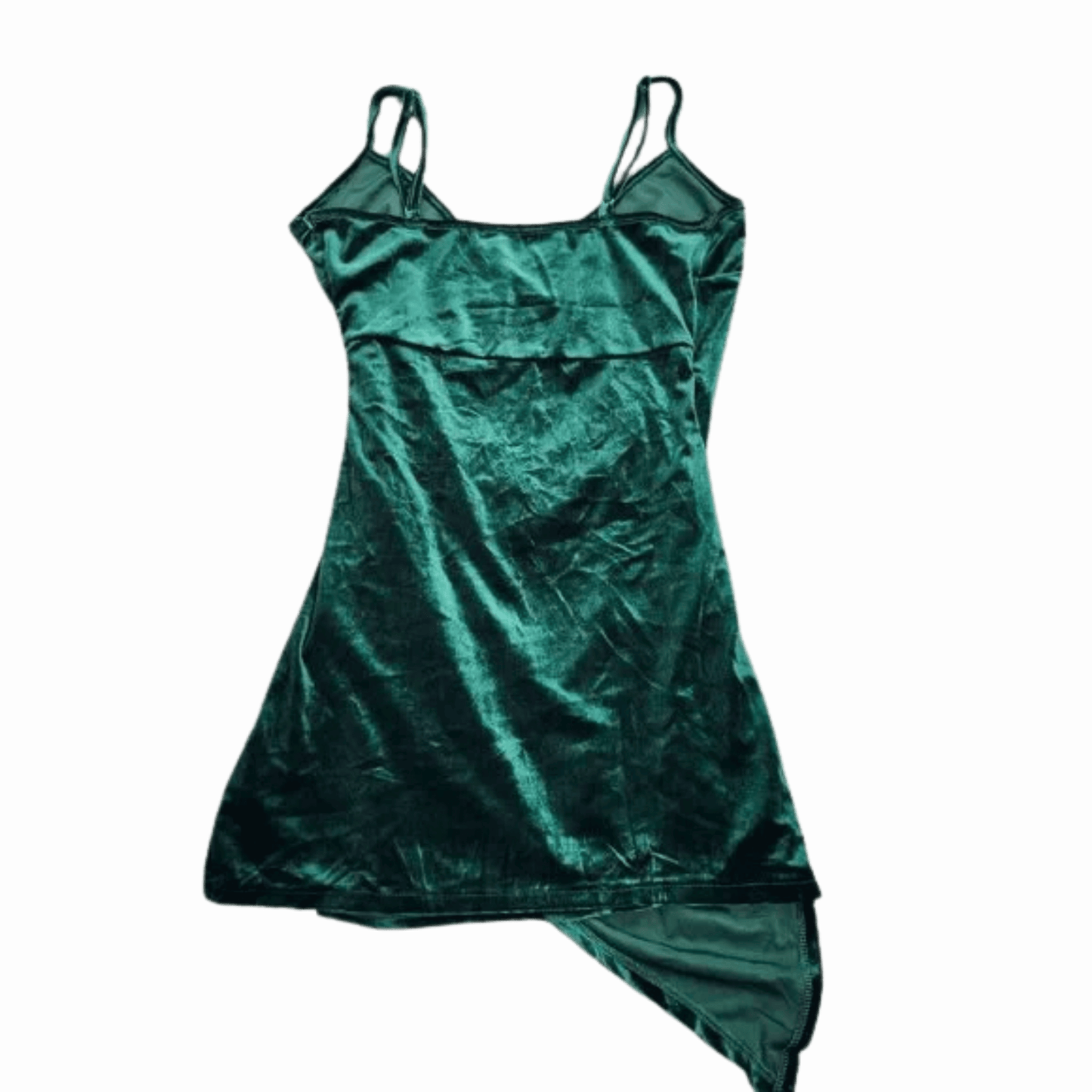 Green velvet nightgown on a transparent background