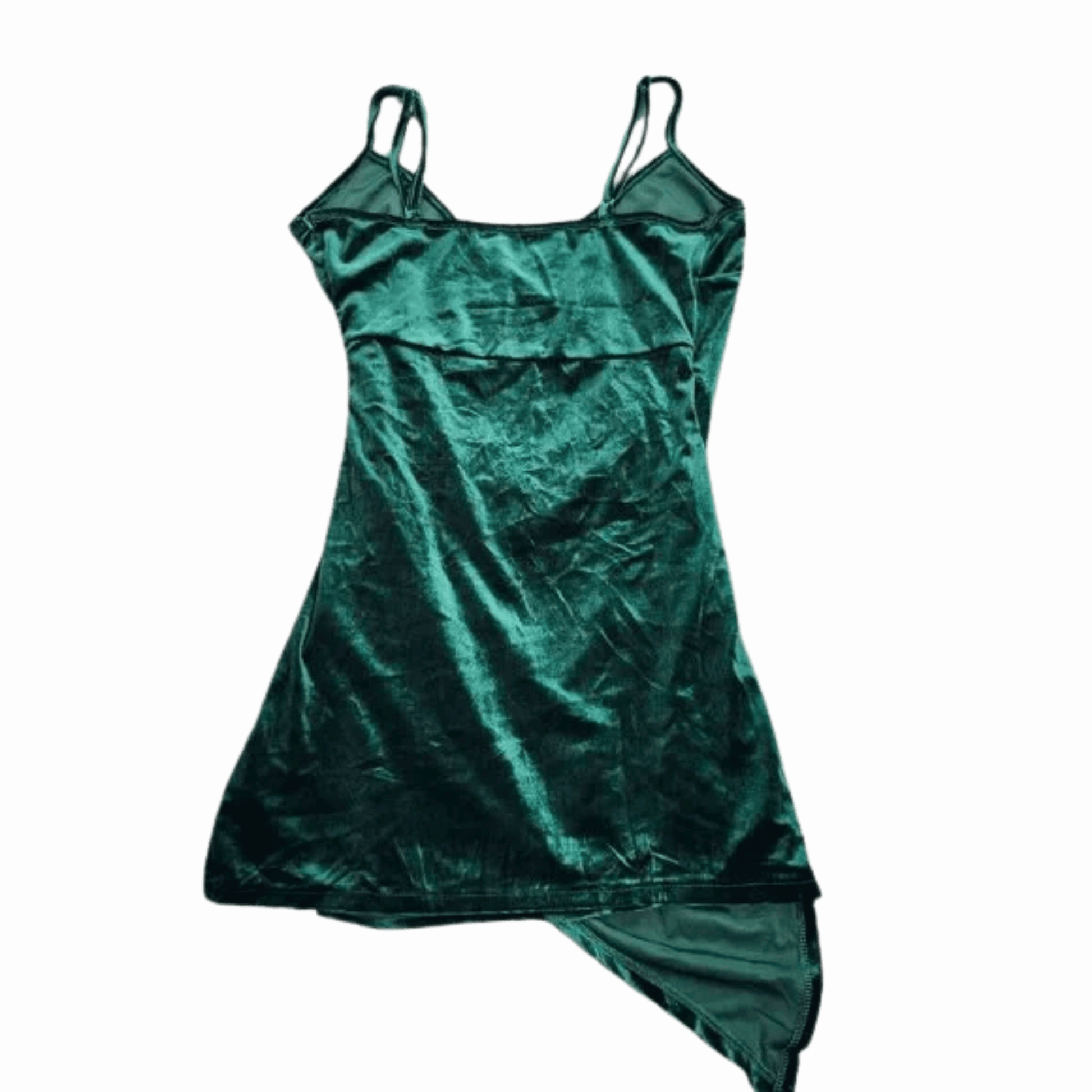 Green velvet nightgown on a transparent background