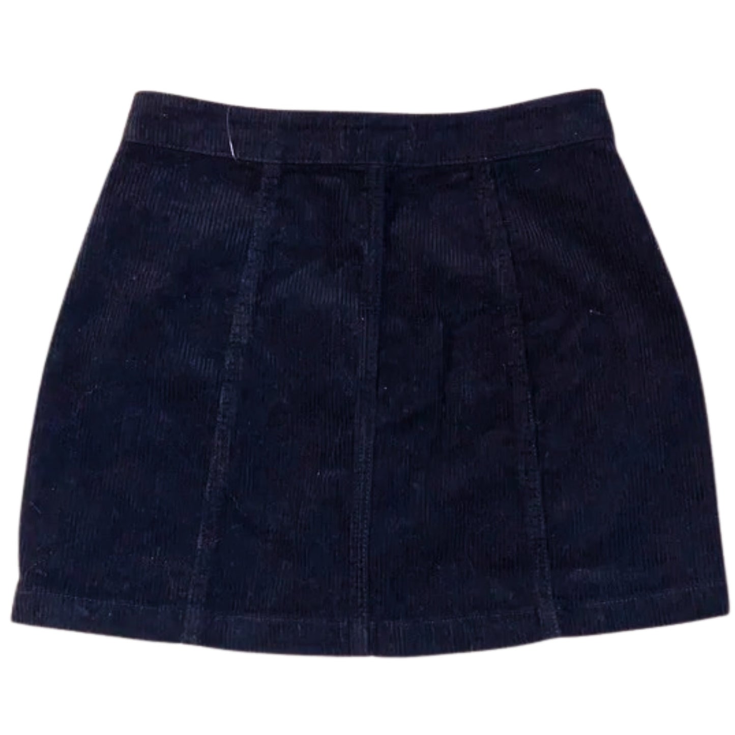 Navy blue skirt on a white background