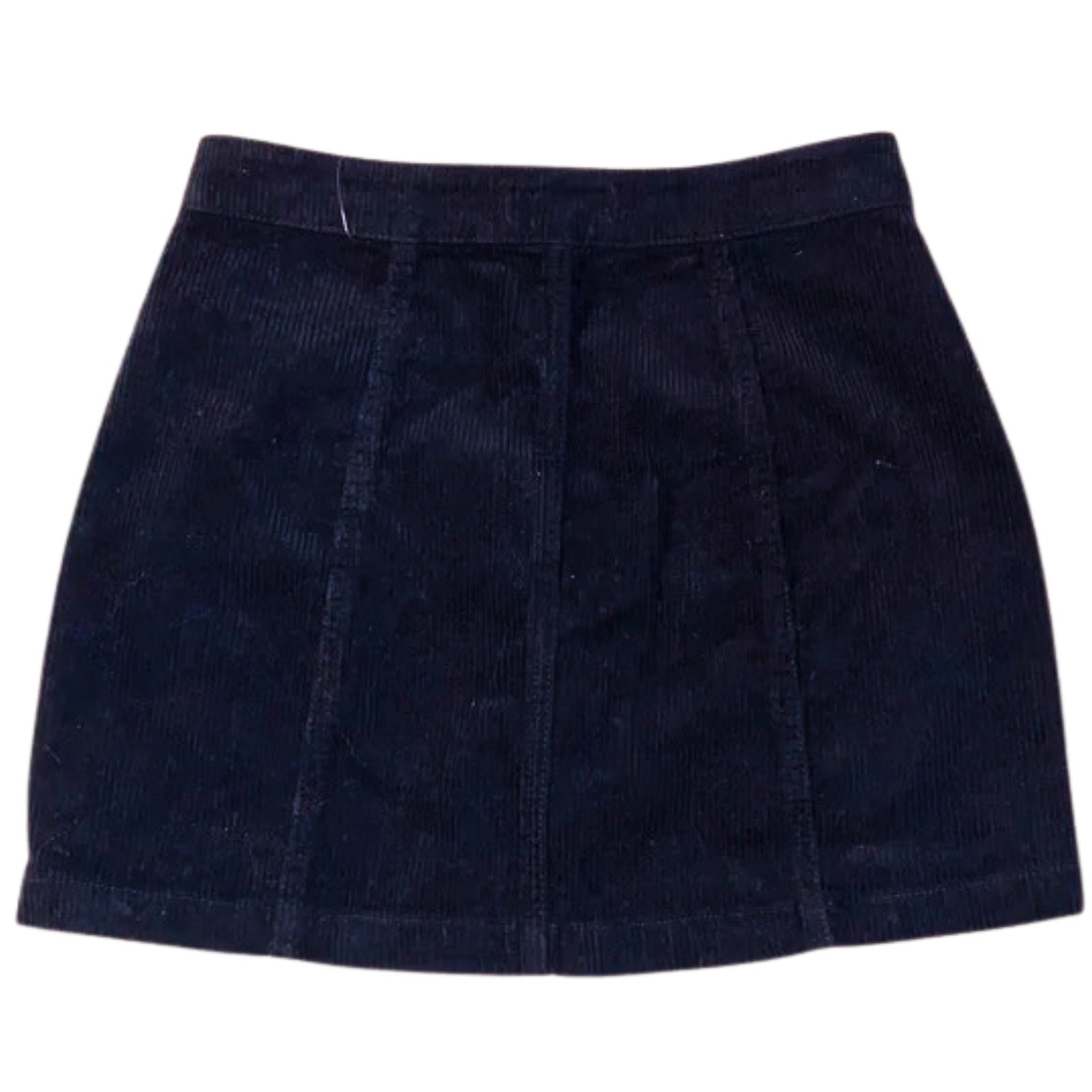 Navy blue skirt on a white background