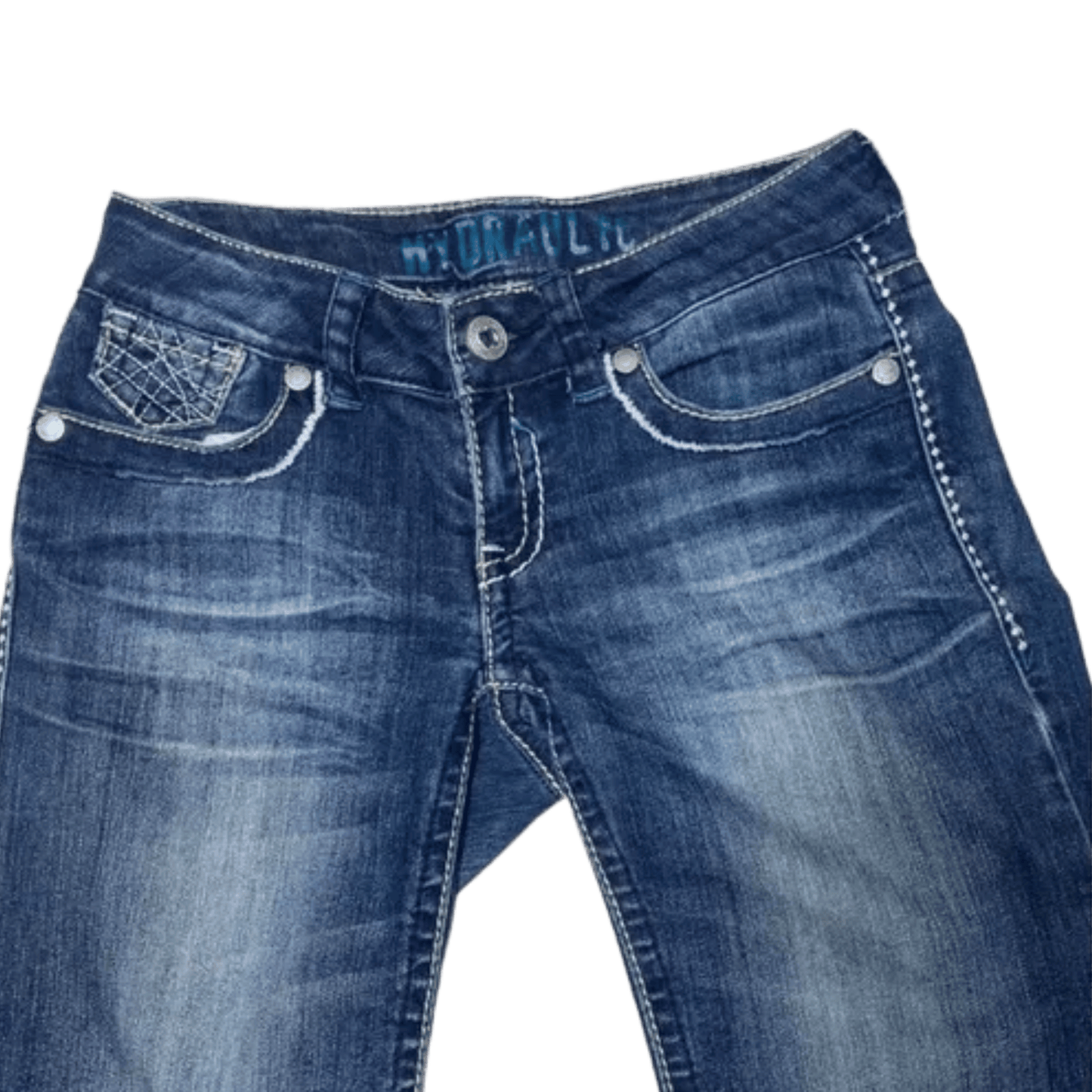 Blue jeans on a transparent background