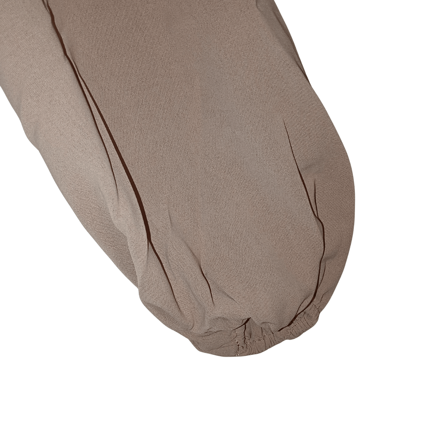 Brown shoe cover on a transparent background