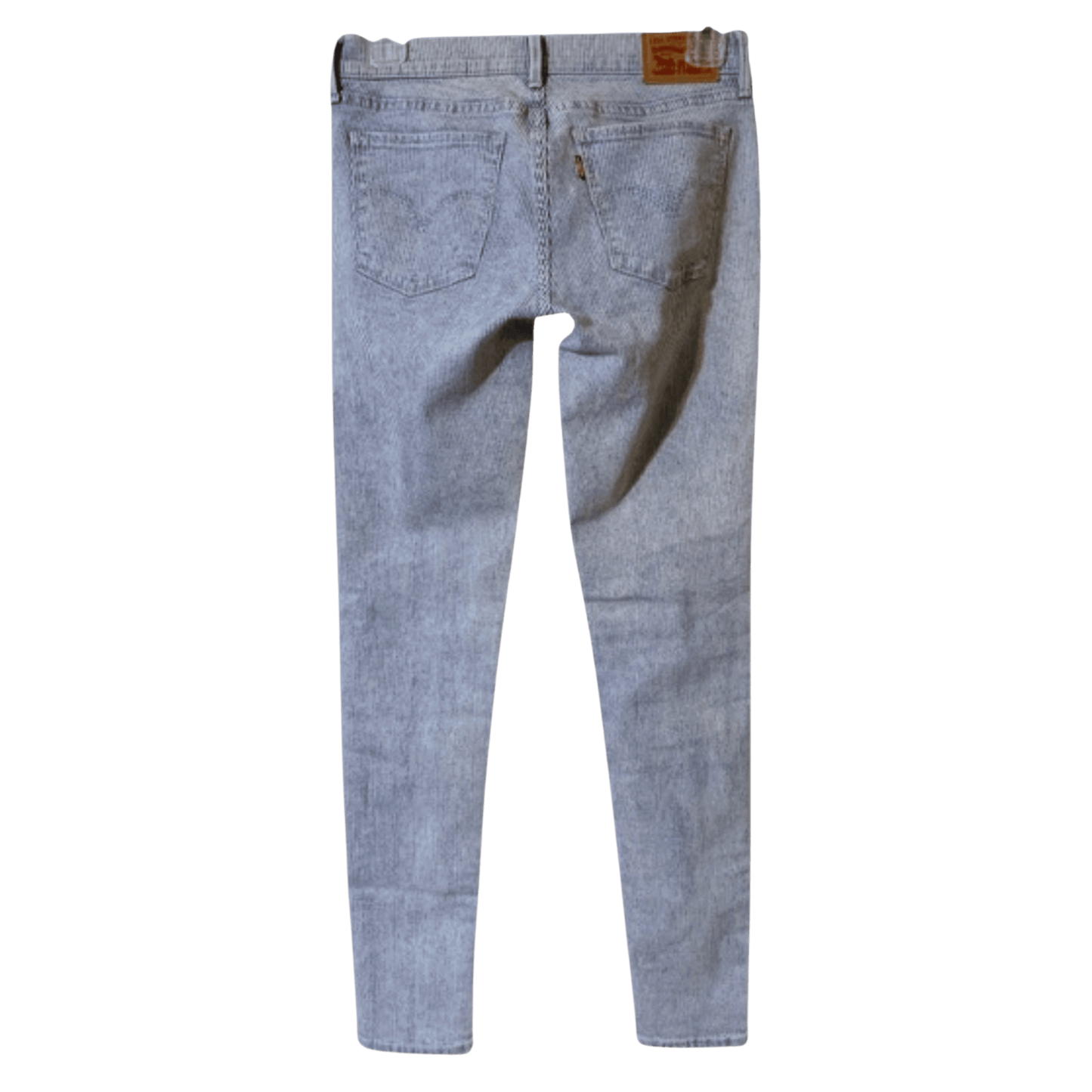 Light blue jeans on a transparent background