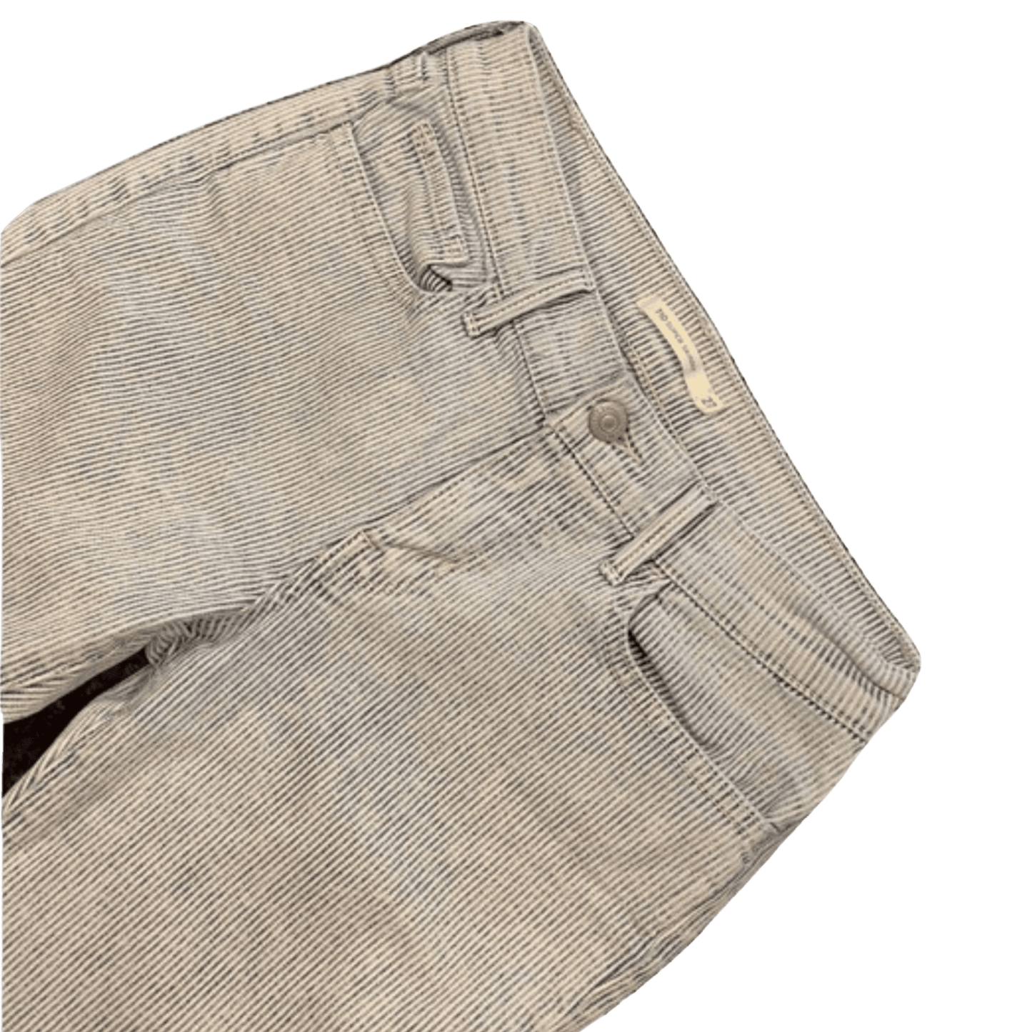 Close-up of beige pants on a transparent background