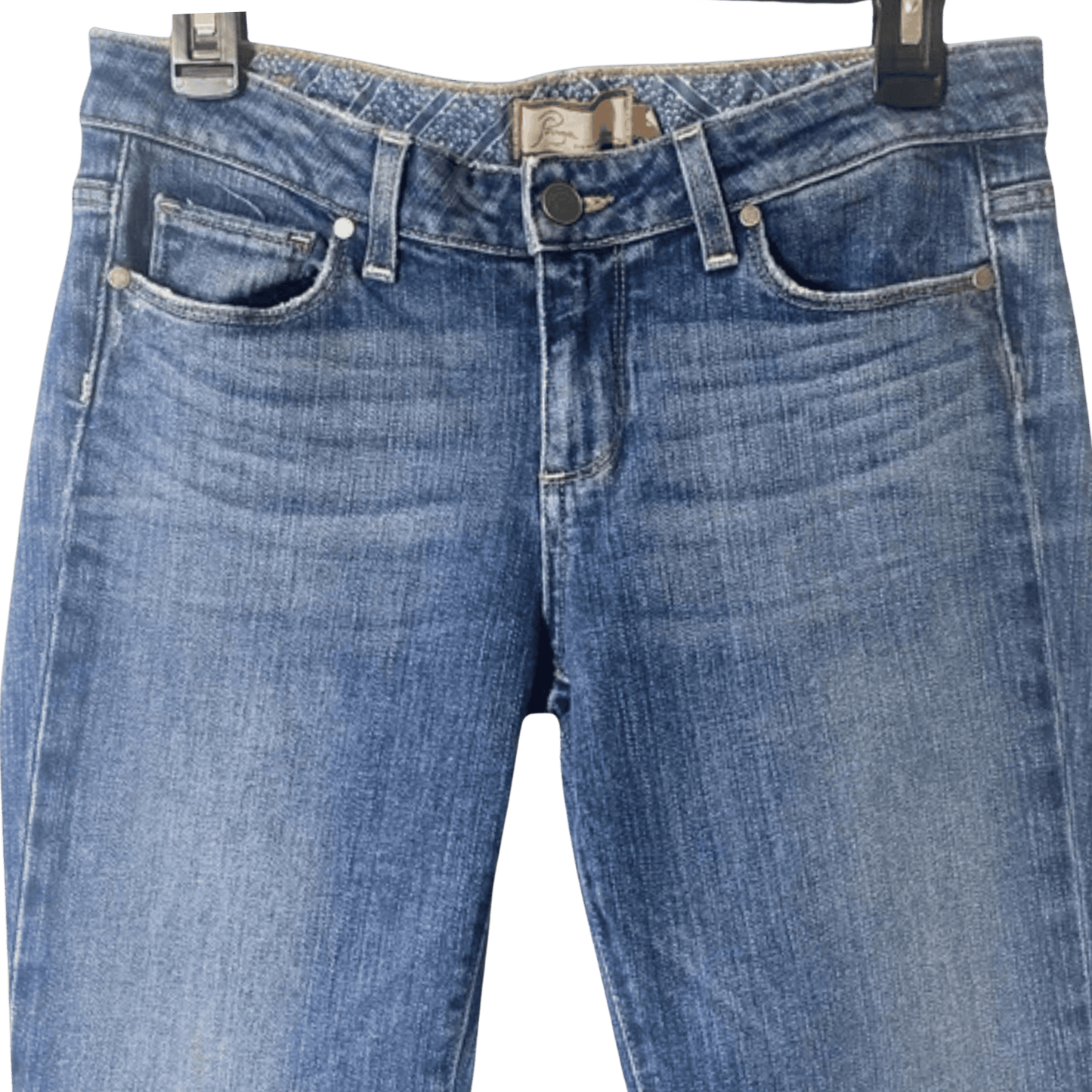 Blue jeans on a transparent background