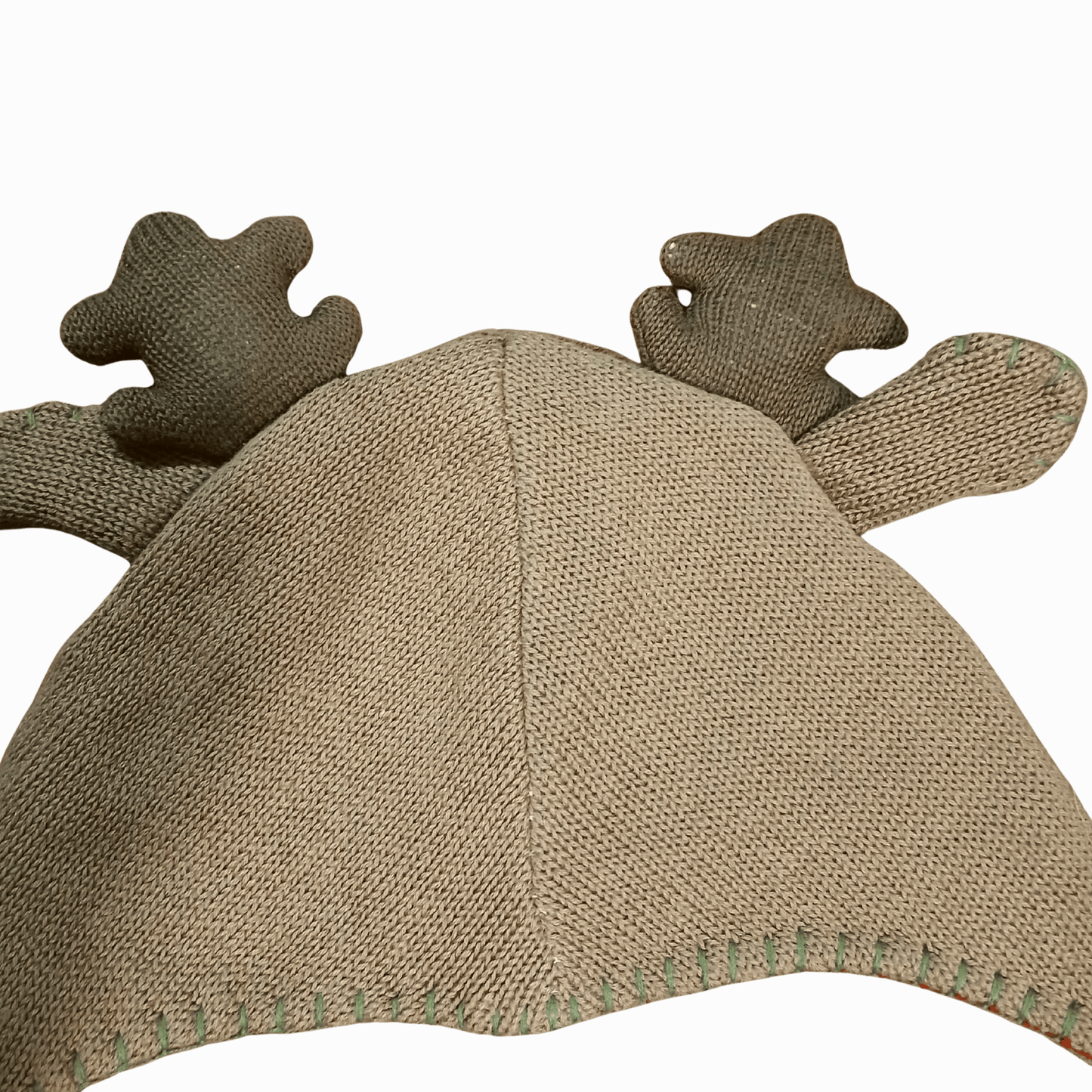 Rudolph Red Nose Reindeer Hat With Antlers And Pom-Poms, Sz 9-12 Months, NWT