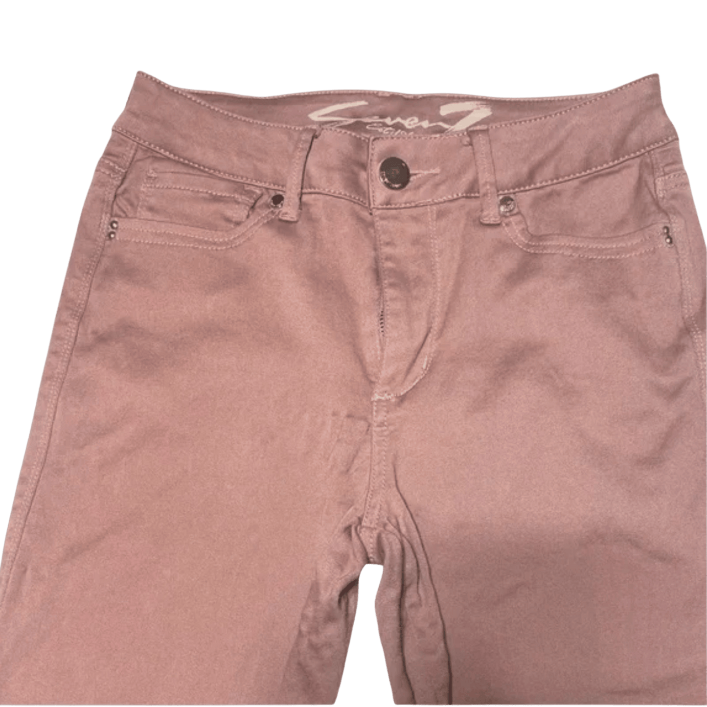 Pink pants with a brand logo on a transparent background