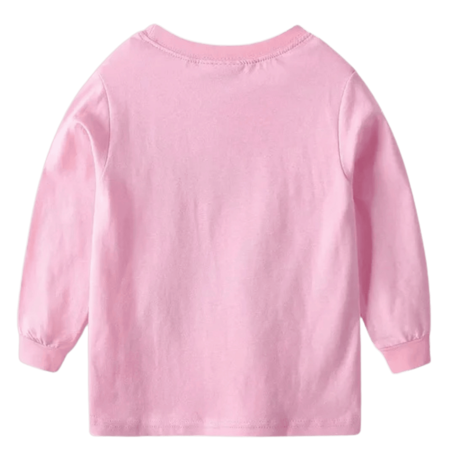 Pink long-sleeve shirt on a transparent background