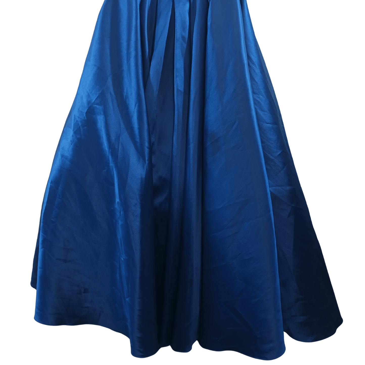 Blue fabric on a transparent background