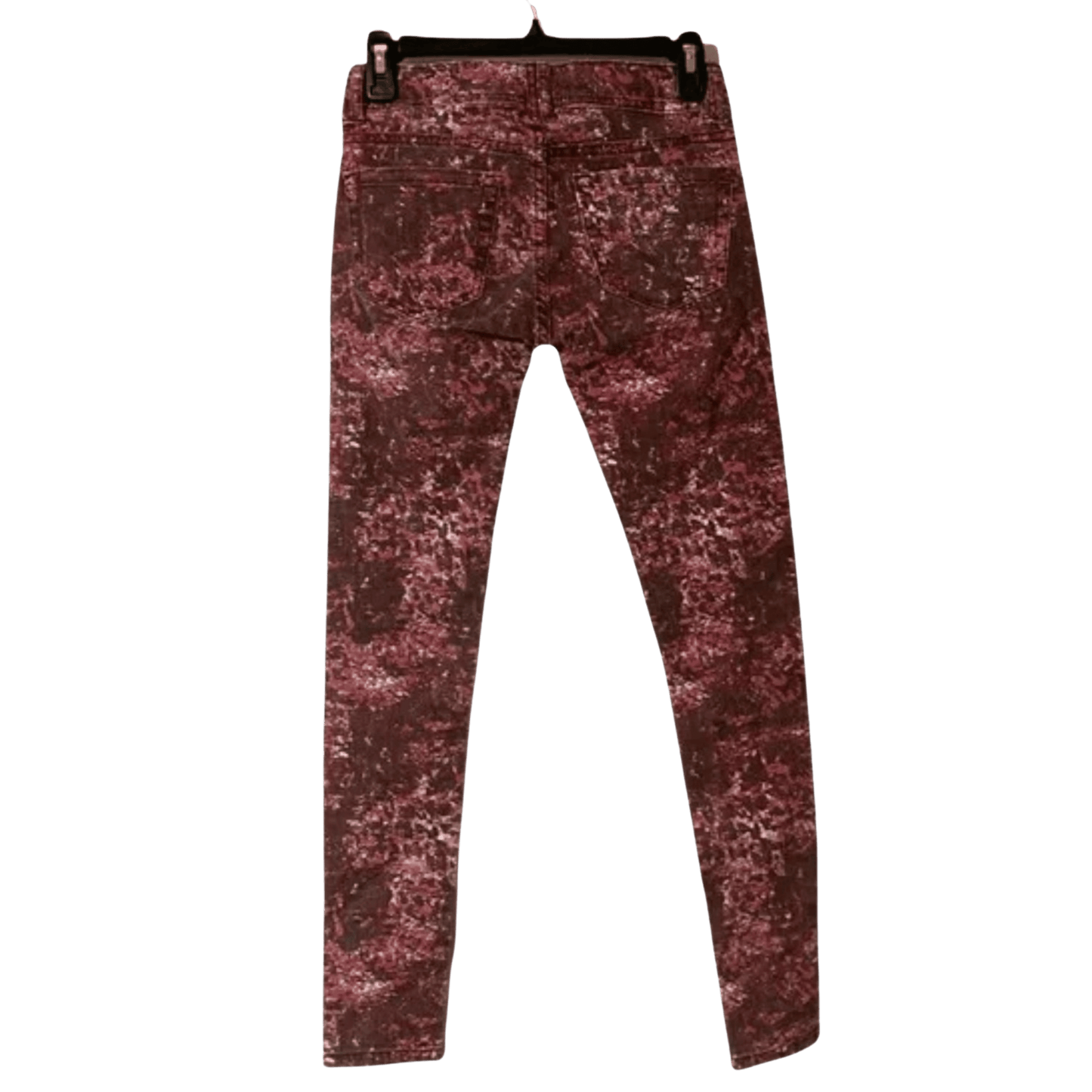 Maroon velvet pants on a transparent background